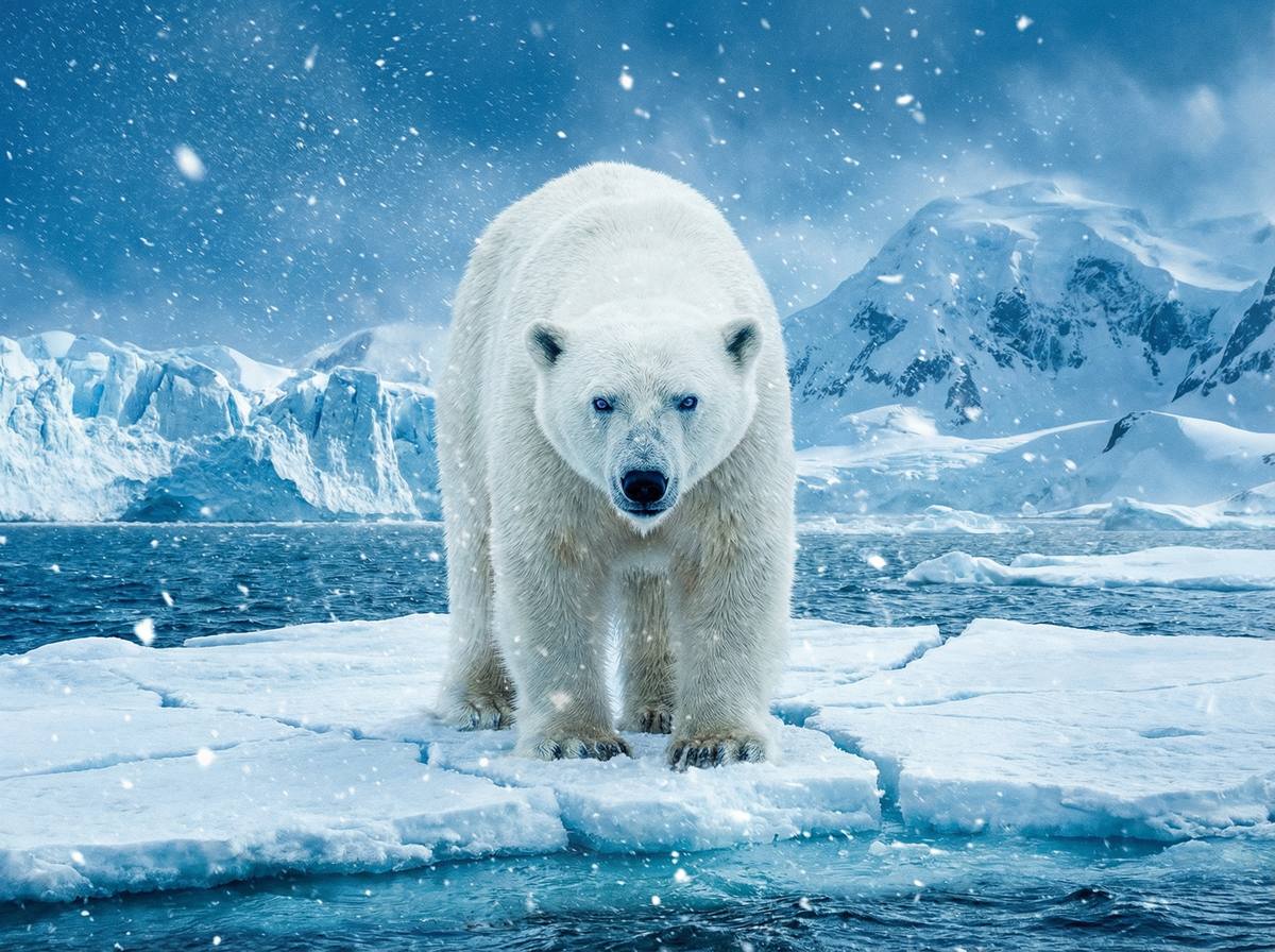 母狗园北极熊视频 - 极地北极熊母子嬉戏生活视频