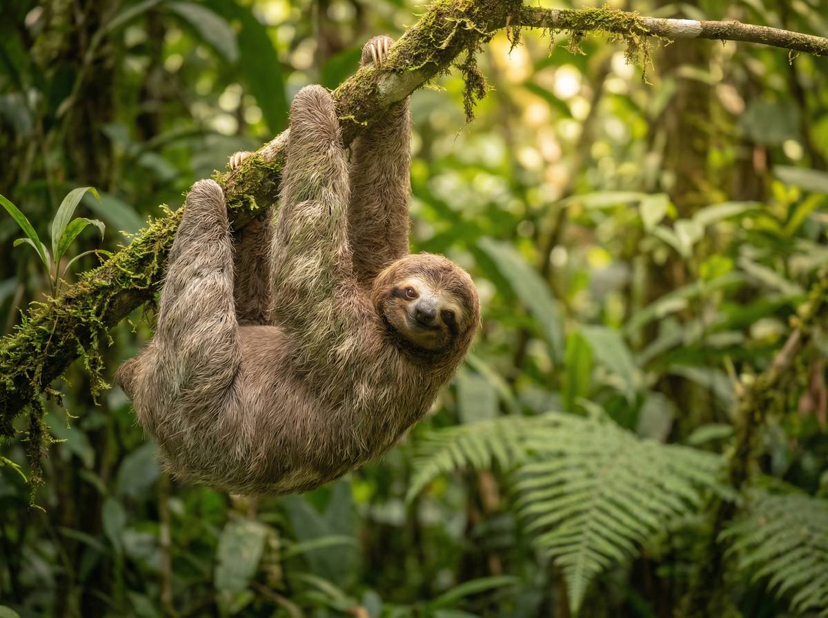 母狗园树懒视频 - 热带雨林树懒慢生活视频演示